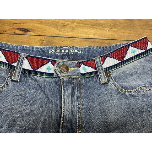 DOUBLE D RANCH Womens Size 11 Beaded Western Jeans ALTERED - Picture 6 of 12
